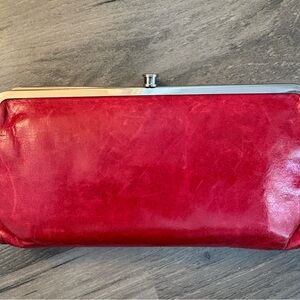 HOBO Lauren Clutch / Wallet - Red Leather